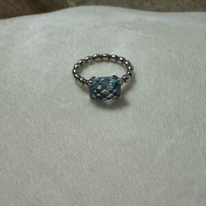 Pandora Blue Stone Sterling Silver Ring